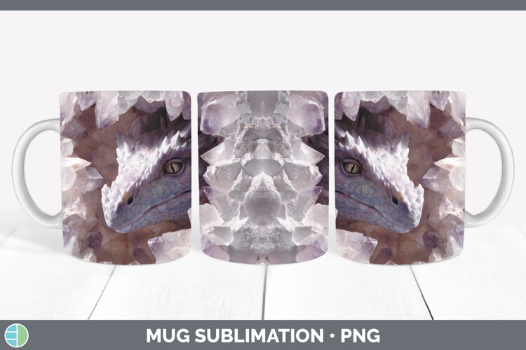 GorgeousAnimals Geode Wall Mug Wrap design.