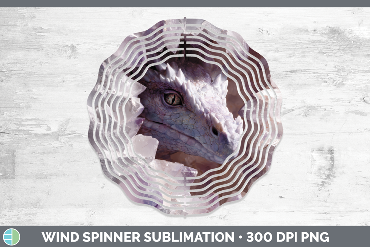 Dragon Wind Spinner Animals Geode Wall Sublimation Spinner D