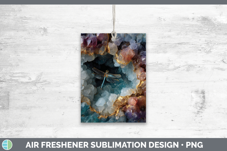 Dragonfly Air Freshener Animals Geode Wall Sublimation Car F