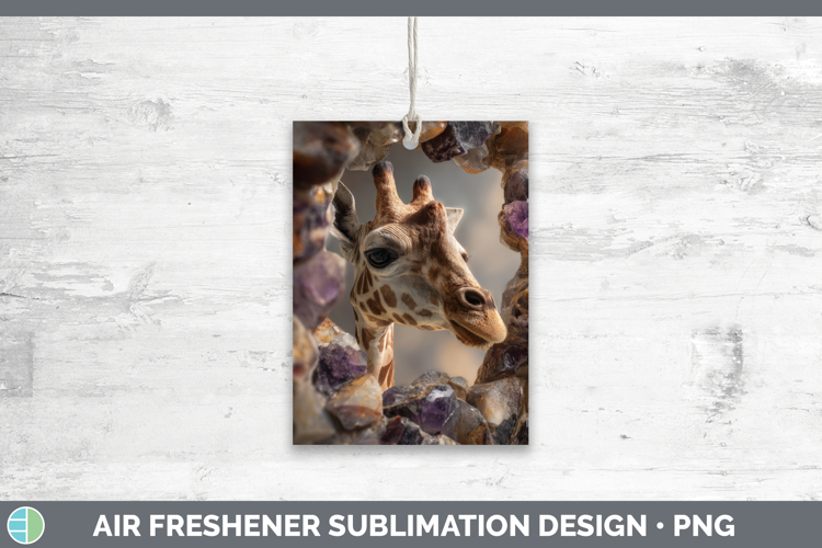 Giraffe Air Freshener Animals Geode Wall Sublimation Car Fre