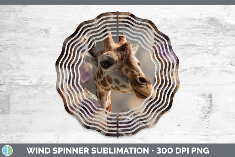GorgeousAnimals Geode Wall Wind Spinner design.