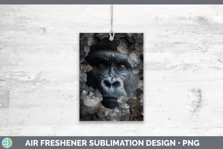 Gorilla Air Freshener Animals Geode Wall Sublimation Car Fre