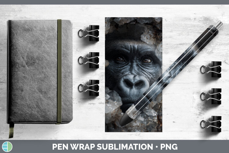GorgeousAnimals Geode Wall Pen Wrap design.