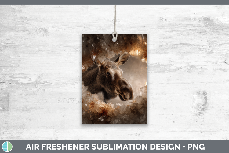 Moose Air Freshener Animals Geode Wall Sublimation Car Fresh