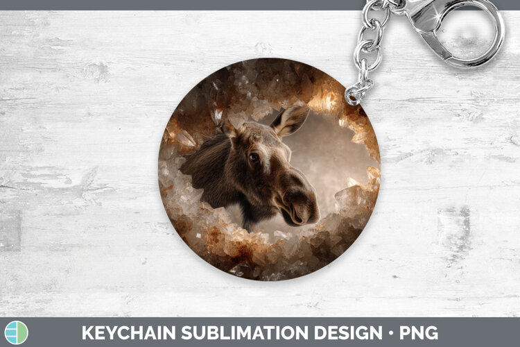 GorgeousAnimals Geode Wall Keychain design.