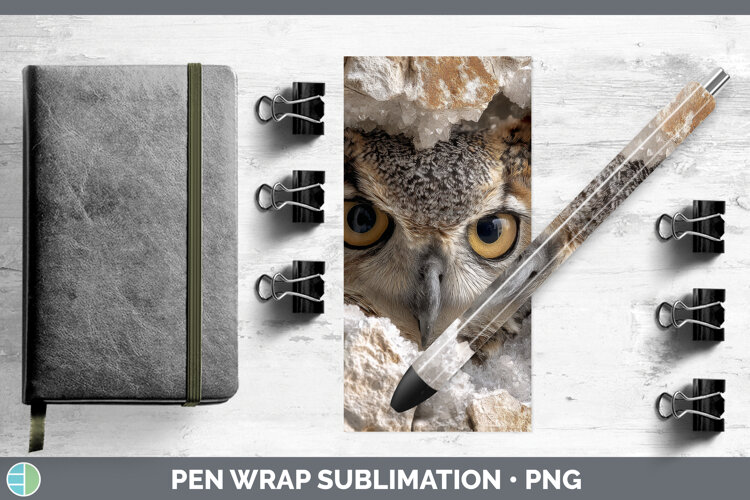 GorgeousAnimals Geode Wall Pen Wrap design.