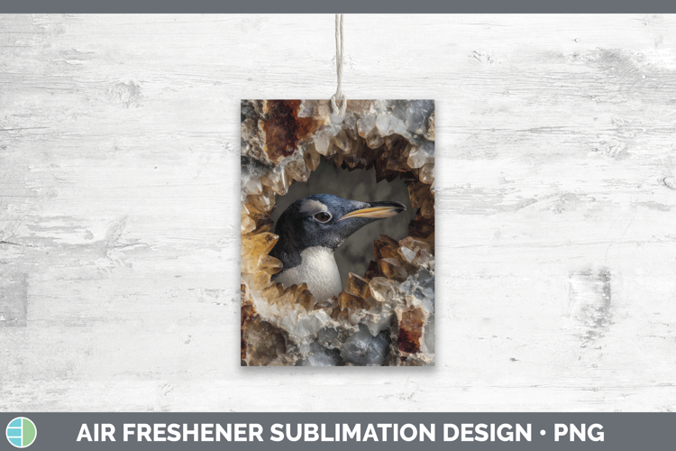 Penguin Air Freshener Animals Geode Wall Sublimation Car Fre