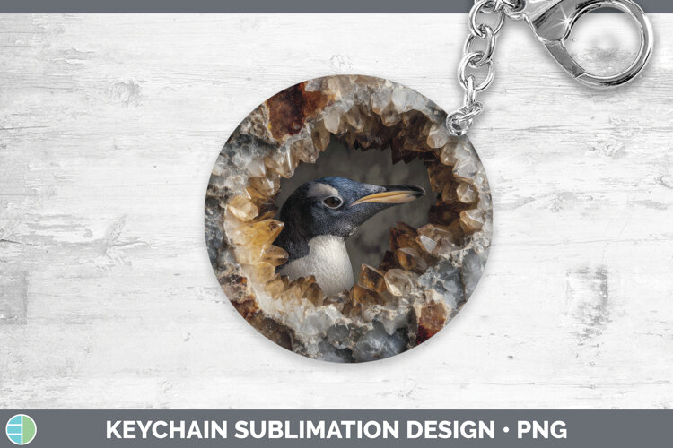 GorgeousAnimals Geode Wall Keychain design.