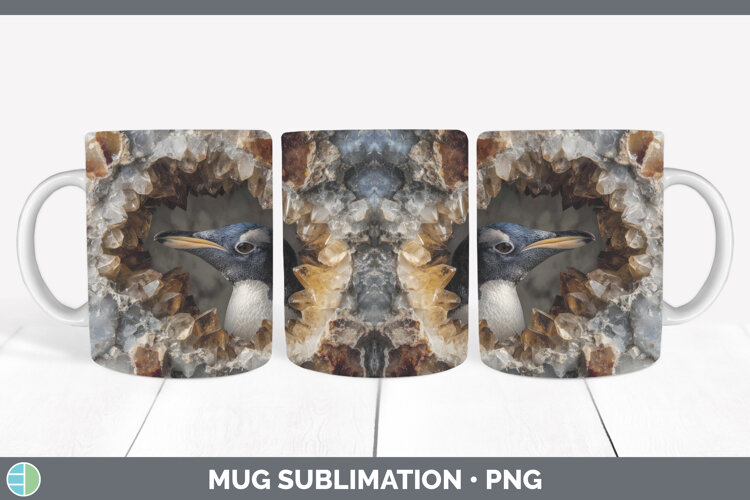 GorgeousAnimals Geode Wall Mug Wrap design.