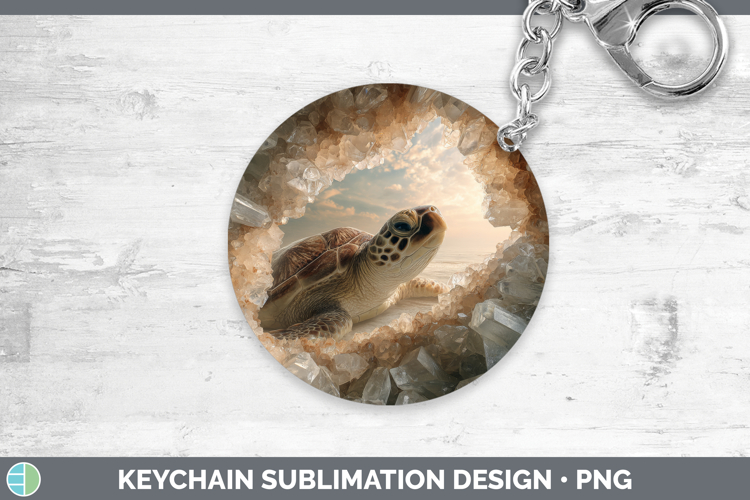 GorgeousAnimals Geode Wall Keychain design.