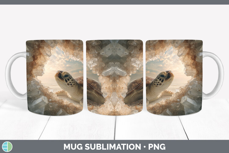 GorgeousAnimals Geode Wall Mug Wrap design.