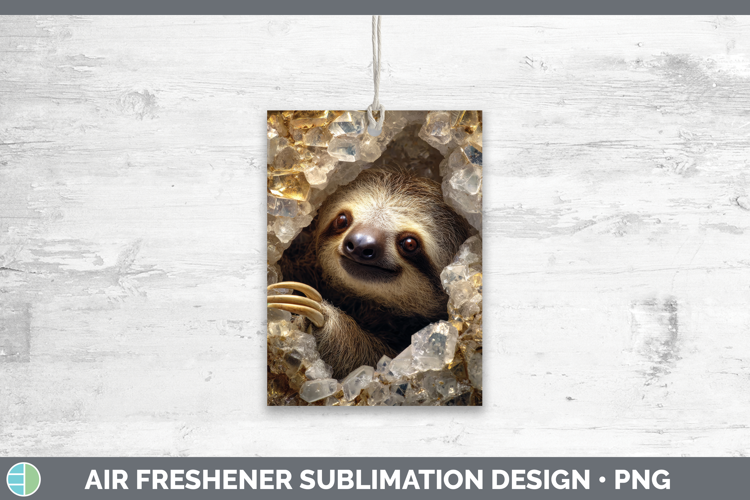 Sloth Air Freshener Animals Geode Wall Sublimation Car Fresh