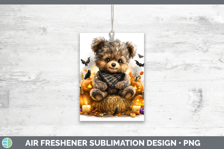 Animals Halloween Bear Air Freshener Sublimation Car Freshen