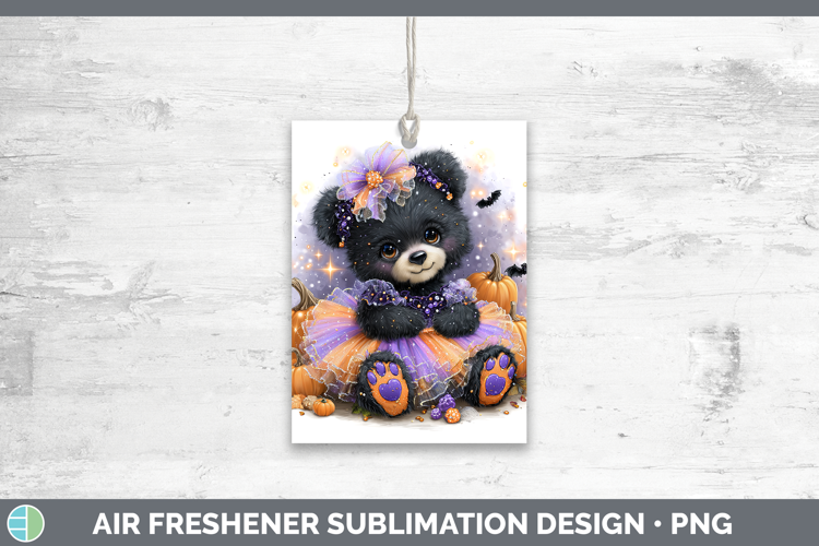 Animals Halloween Bear Air Freshener Sublimation Car Freshen