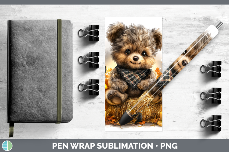 Animals Halloween Bear Pen Wrap Sublimation Pen Designs