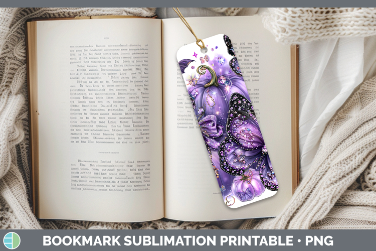 Animals Halloween Butterfly Bookmark Sublimation Printable D
