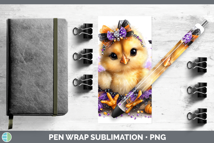 Animals Halloween Chicken Pen Wrap Sublimation Pen Designs