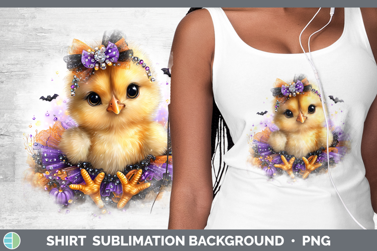 Animals Halloween Chicken Shirt Sublimation Background Desig