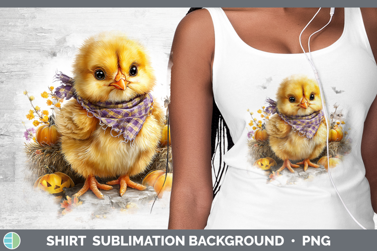 Animals Halloween Chicken Shirt Sublimation Background Desig