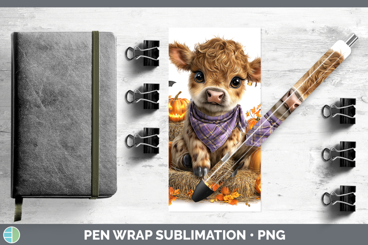 Animals Halloween Cow Pen Wrap Sublimation Pen Designs