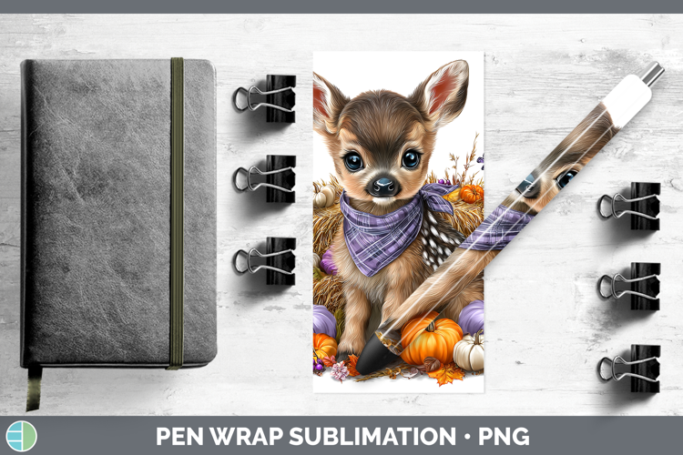 Animals Halloween Deer Pen Wrap Sublimation Pen Designs