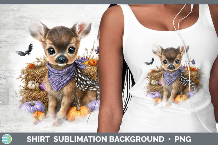 Animals Halloween Deer Shirt Sublimation Background Designs