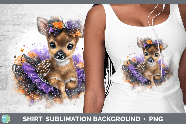 Animals Halloween Deer Shirt Sublimation Background Designs