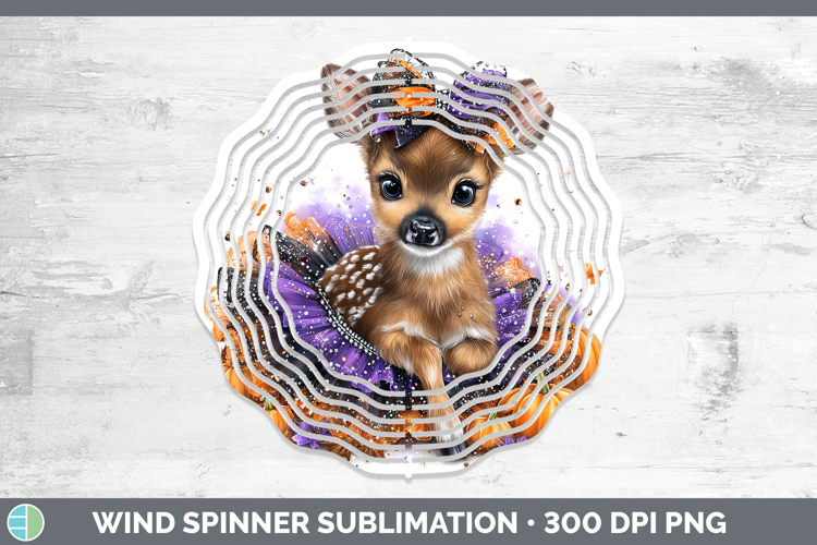 Animals Halloween Deer Wind Spinner Sublimation Spinner Desi