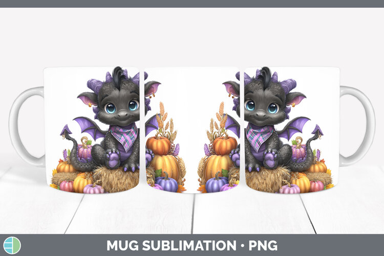 GorgeousAnimals Halloween Mug Wrap design.