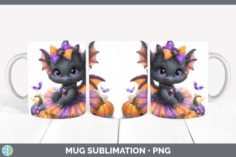 GorgeousAnimals Halloween Mug Wrap design.