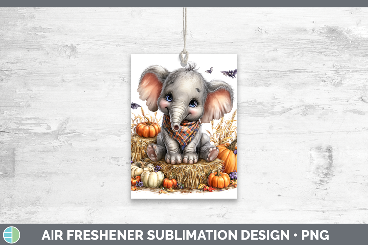 Animals Halloween Elephant Air Freshener Sublimation Car Fre