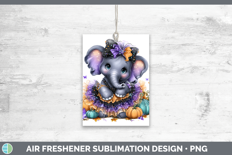 Animals Halloween Elephant Air Freshener Sublimation Car Fre