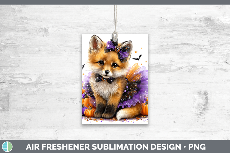 Animals Halloween Fox Air Freshener Sublimation Car Freshene