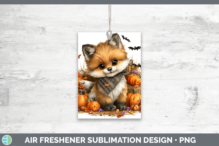 Animals Halloween Fox Air Freshener Sublimation Car Freshene