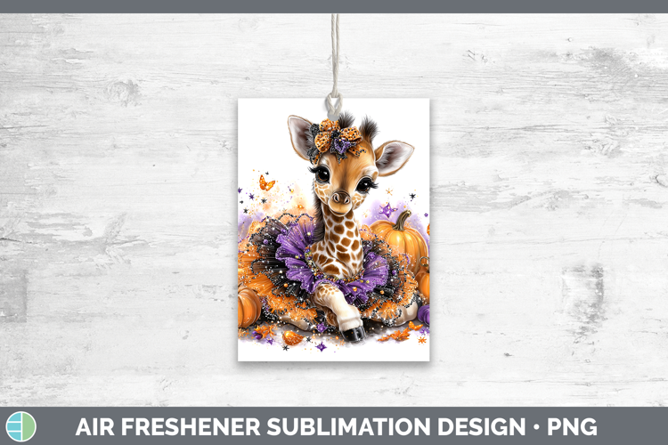 Animals Halloween Giraffe Air Freshener Sublimation Car Fres