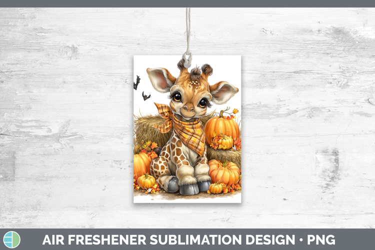 Animals Halloween Giraffe Air Freshener Sublimation Car Fres
