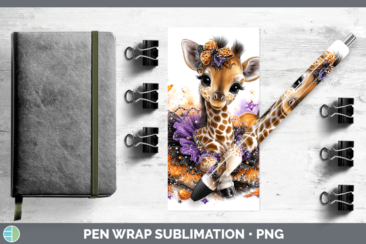 Animals Halloween Giraffe Pen Wrap Sublimation Pen Designs