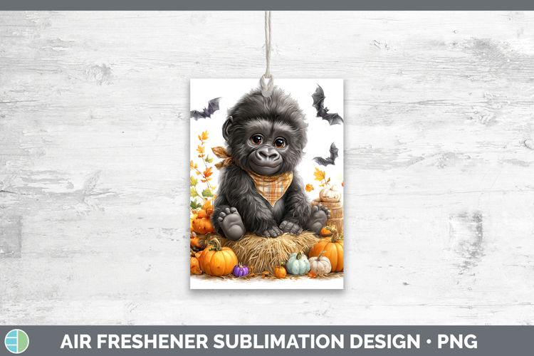 Animals Halloween Gorilla Air Freshener Sublimation Car Fres