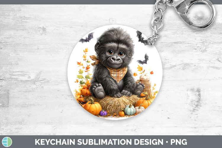 GorgeousAnimals Halloween Keychain design.