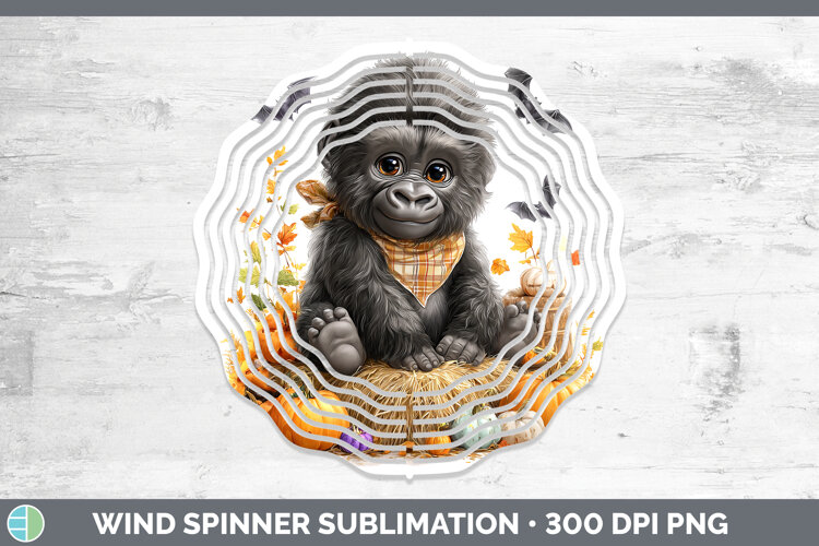 GorgeousAnimals Halloween Wind Spinner design.