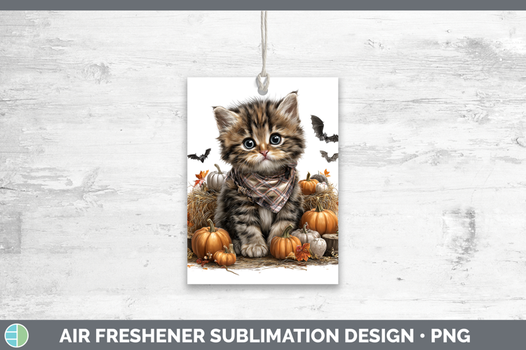 Animals Halloween Kitten Air Freshener Sublimation Car Fresh