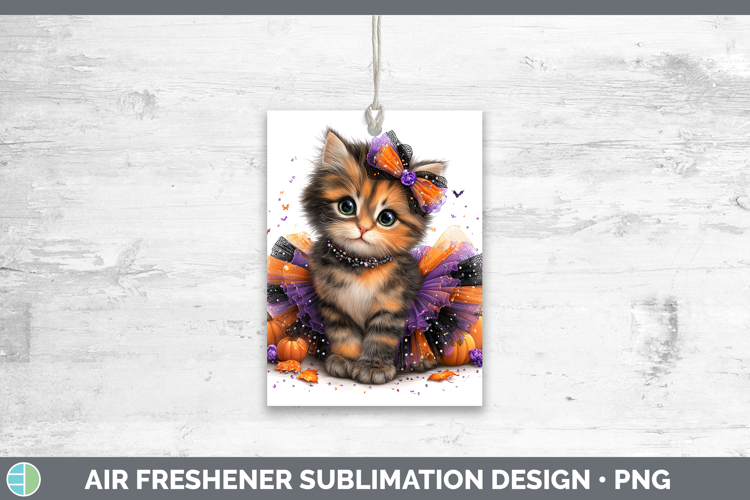 Animals Halloween Kitten Air Freshener Sublimation Car Fresh