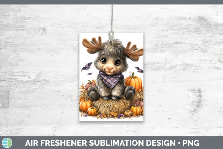 Animals Halloween Moose Air Freshener Sublimation Car Freshe