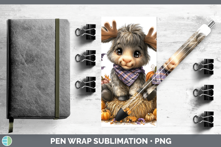Animals Halloween Moose Pen Wrap Sublimation Pen Designs