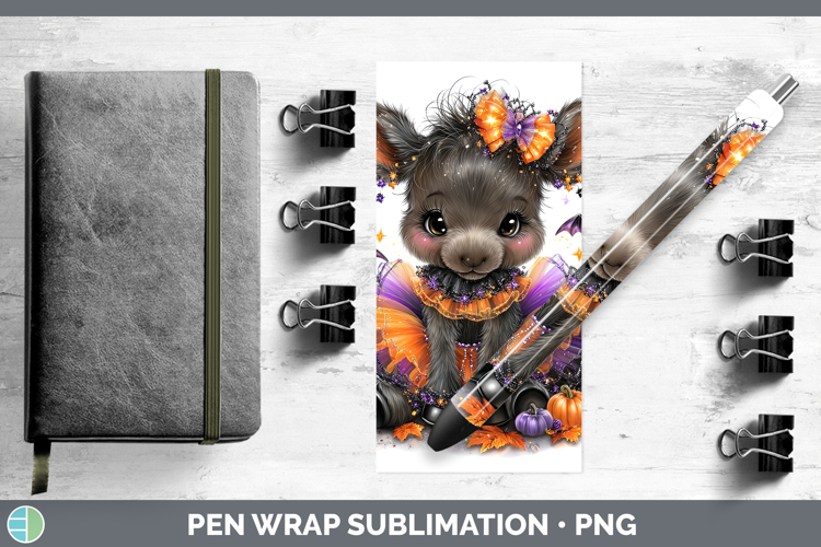 Animals Halloween Moose Pen Wrap Sublimation Pen Designs