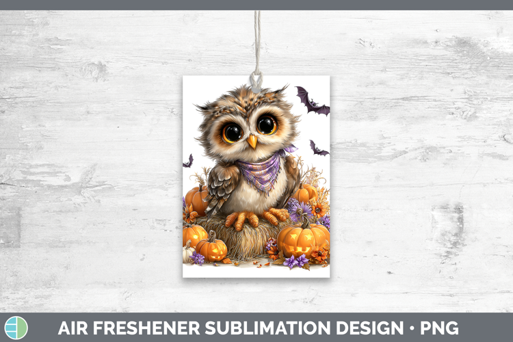 Animals Halloween Owl Air Freshener Sublimation Car Freshene