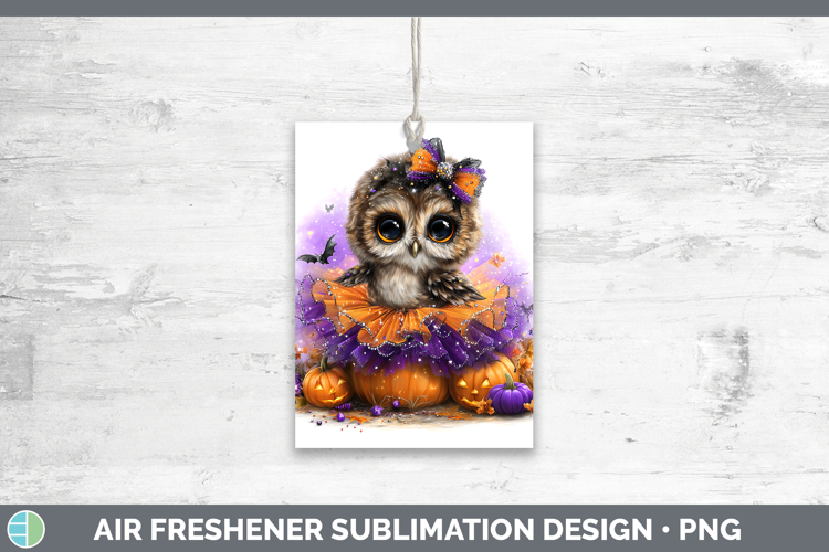 Animals Halloween Owl Air Freshener Sublimation Car Freshene