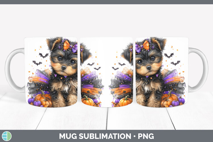 GorgeousAnimals Halloween Mug Wrap design.