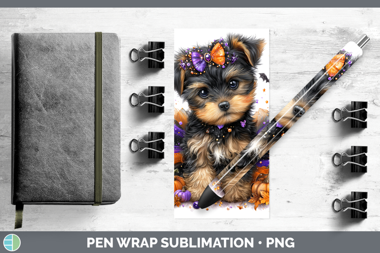 Animals Halloween Puppy Pen Wrap Sublimation Pen Designs