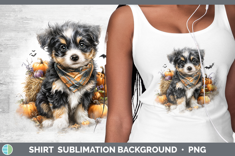 Animals Halloween Puppy Shirt Sublimation Background Designs